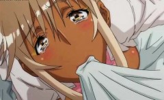 Ebony Hentai Babe Gets Pounded