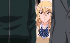 Brunette Anime Cutie Gets Rubbed