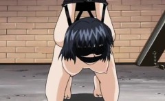 Evil Brunette Makes The Hard Fuck While Chained Up