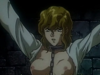 Captive anime gets squeezed her big tits