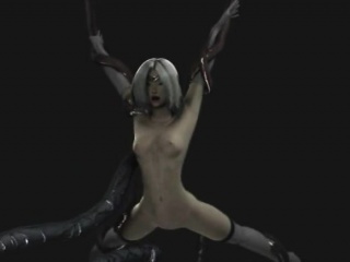 3D Tentacled Dragon Fucks Warrior Girl!