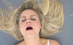 Shy Blonde Experiences a Wild Orgasm