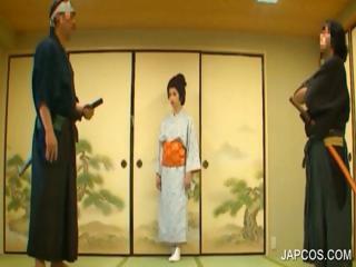 Geisha slave gets punished