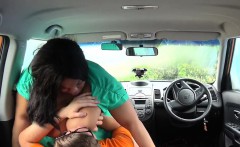 Fat Ebony Student Fucks Instructor In Car