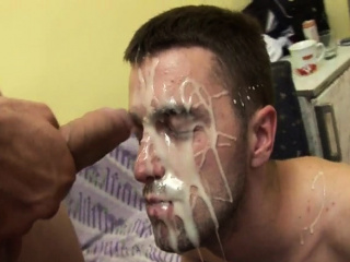 Gay couple fuck their ass and enjoy each other cums