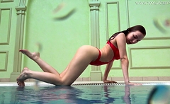 Lina Mercury hot underwater show