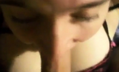 Restrained dirty talking amateur face fuck and cum