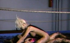 Bombshells wrestling in the muddy ring