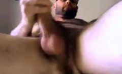 Hairy Str8 Guy with Nice Cock cums on his hand #106