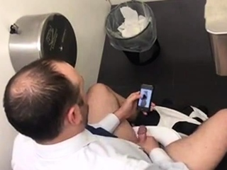 Str8 spy daddy in public toilet part 2