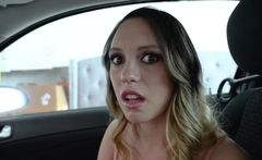 Nasty MILF sucked my dick in the car and she liked it