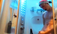 Cute Russian With Big Cock In Shower