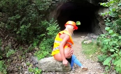 Claudia Macc in Outdoor High Vis Piss