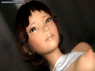 Sexy animated chick is fucked