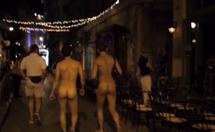 Guys walk naked in public cfnm