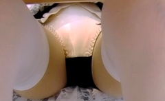 Kitchen Table Upskirt Panty