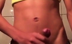 Twink Boy Plays With His Toy