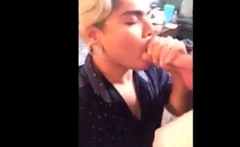 Latino Bitch Swallows Huge Load Hung White Thug