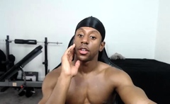 Solo Black Gay Masturbating