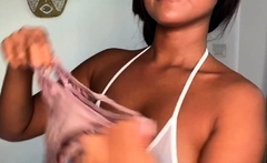 Horny asian teen sexy solo play