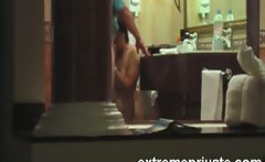 My Mom 47 Years Sucking Bf In The Bathroom