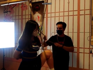 two girls visit bondage club