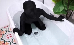 Wet Zentai Breathplay