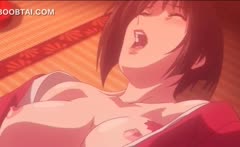 Splendid hentai babe sucking and jumping big shaft