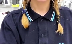 Big Boob Asian Bitch Masturbates At Work