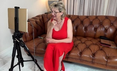 Gorgeous Mature Blonde Solo Masturbation