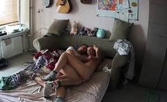Stunning brunette hardcore on cam