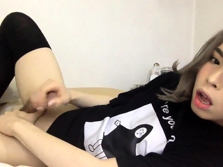 Solo webcam tranny masturbation