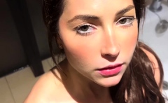 Amateur Blowjobs with Horny Big Titted Brunettes