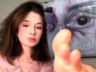 Brunette solo honey shows her masturbating skills