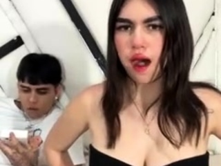 Amateur busty shemale fucking ass of tranny