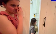 My fledgling homemade girl-on-girl bang-out in public