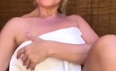 Gorgeous Mature Blonde Solo Masturbation