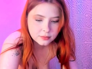 Petite amateur redheaded teen pisses and sucks cock