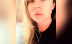 Pussy masturbation in close up with gorgeous blonde teen
