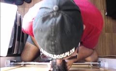 Cockhungry moustache deepthroating BBC