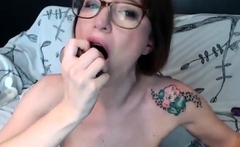 Close up teen masturbation