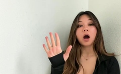 Webcam Asian chick anal masturbation tease