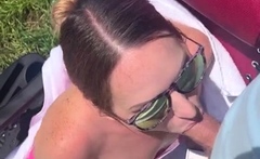 Blonde amateur milf does anal on pov camera 21