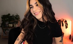 Webcam Teen masturbates and pretends you came in her mouth
