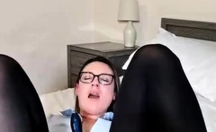 Amateur Brunette Anal Toy