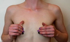 Real amateur teen plays with toys as she masturbates