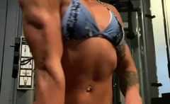 Cute curly brunette solo webcam masturbation