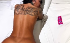 Perfect ass brunette sucing and banging POV