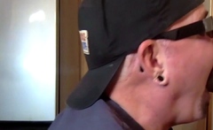Cockhungry mature deepthroating dick
