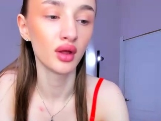 Close up teen foot worship